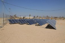 العتبة الحسينية تستخدم الطاقة النظيفة في اعمال سقي مدينة الامام الحسين الزراعية