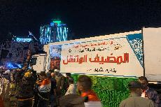 العتبة الحسينية المقدسة حاضرة في ساحة التحرير لتقديم الدعم للمتظاهرين السلميين