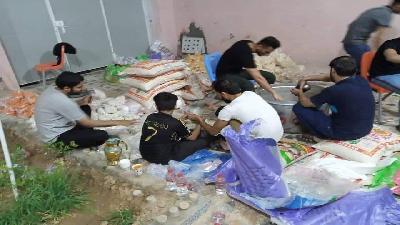 العتبة الحسينية توزّع (45) ألف سلة غذائية خلال شهر رمضان الفضيل