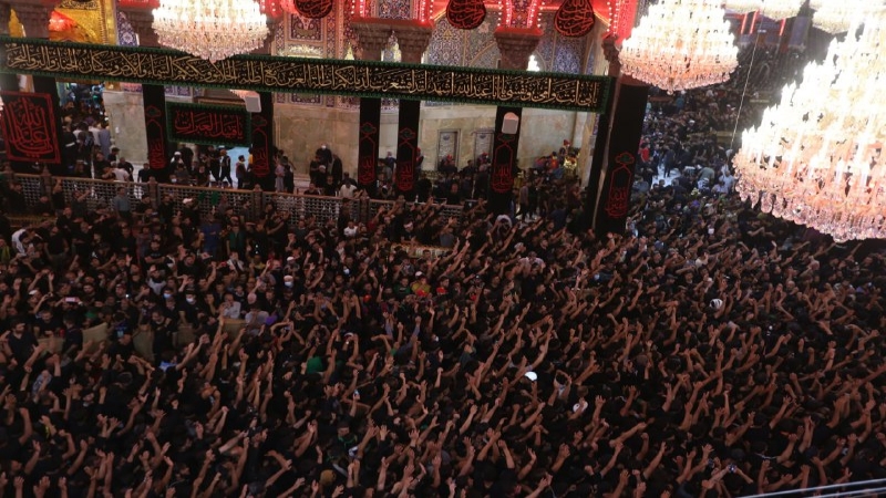بالصور.. صحن الامام الحسين (ع) والمناطق المحيطة به يكتظ بالزائرين