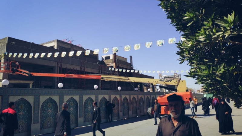 بالصور...جانب من استعدادات كوادر اللجنة المركزية لاحتفالات ومناسبات اهل البيت عليهم السلام لشهر شعبان المعظم