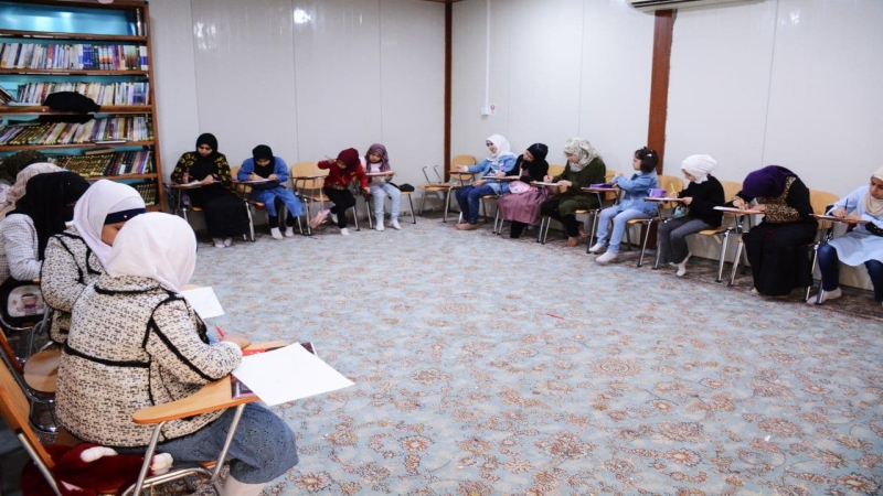بالصور..إستمرار فعاليات برنامج براعم للفتيات لمركز الارشاد الاسري في الديوانية