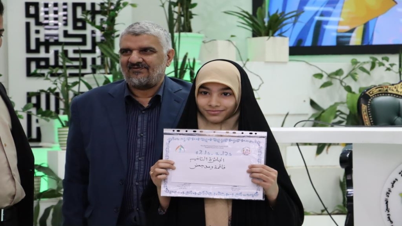 بالصور..ضمن فعاليات مهرجان كوثر العصمة حفل توزيع جوائز مسابقة الخطبة الفدكية بمناسبة ولادة الامام المجتبى ع
