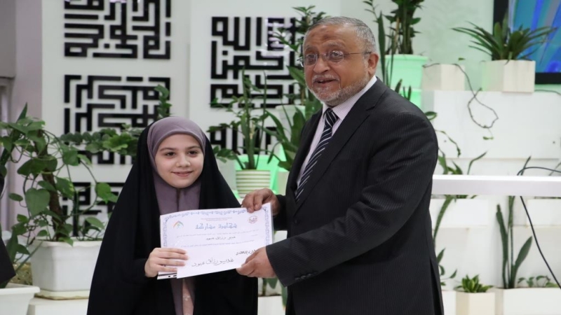 بالصور..ضمن فعاليات مهرجان كوثر العصمة حفل توزيع جوائز مسابقة الخطبة الفدكية بمناسبة ولادة الامام المجتبى ع